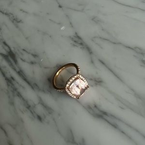 Sam N Sue Morganite Cushion Cut Ring
